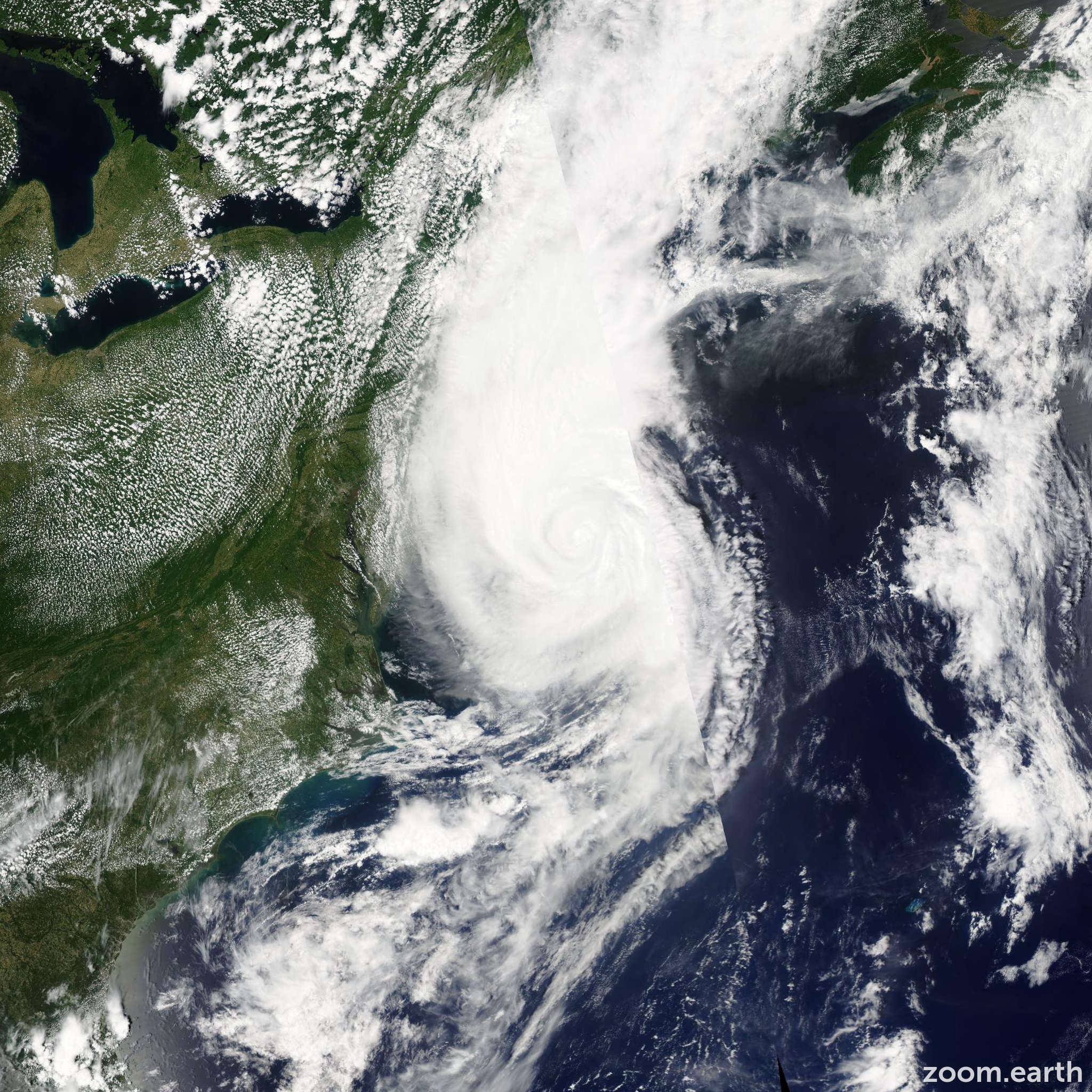 Hurricane Arthur 2014 | Zoom Earth