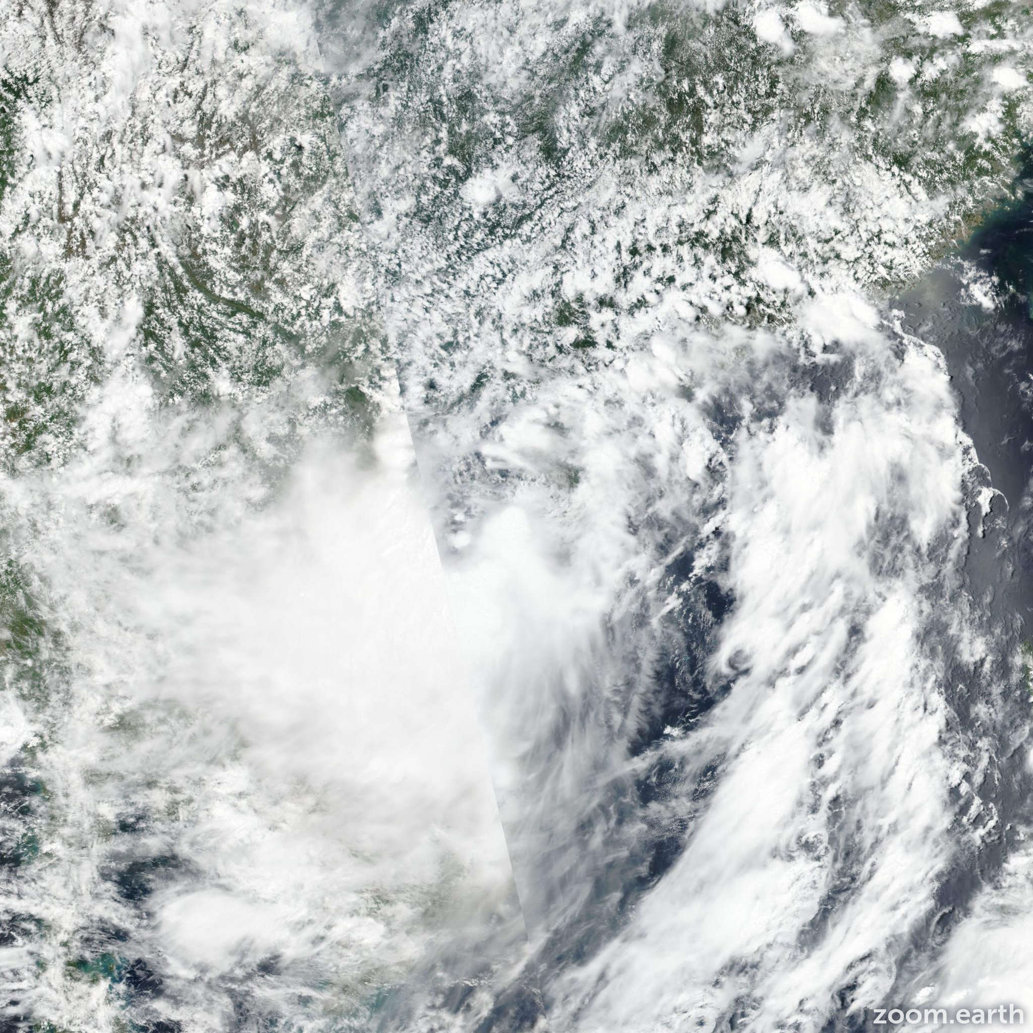 Tropical Storm Koguma 2021 | Zoom Earth